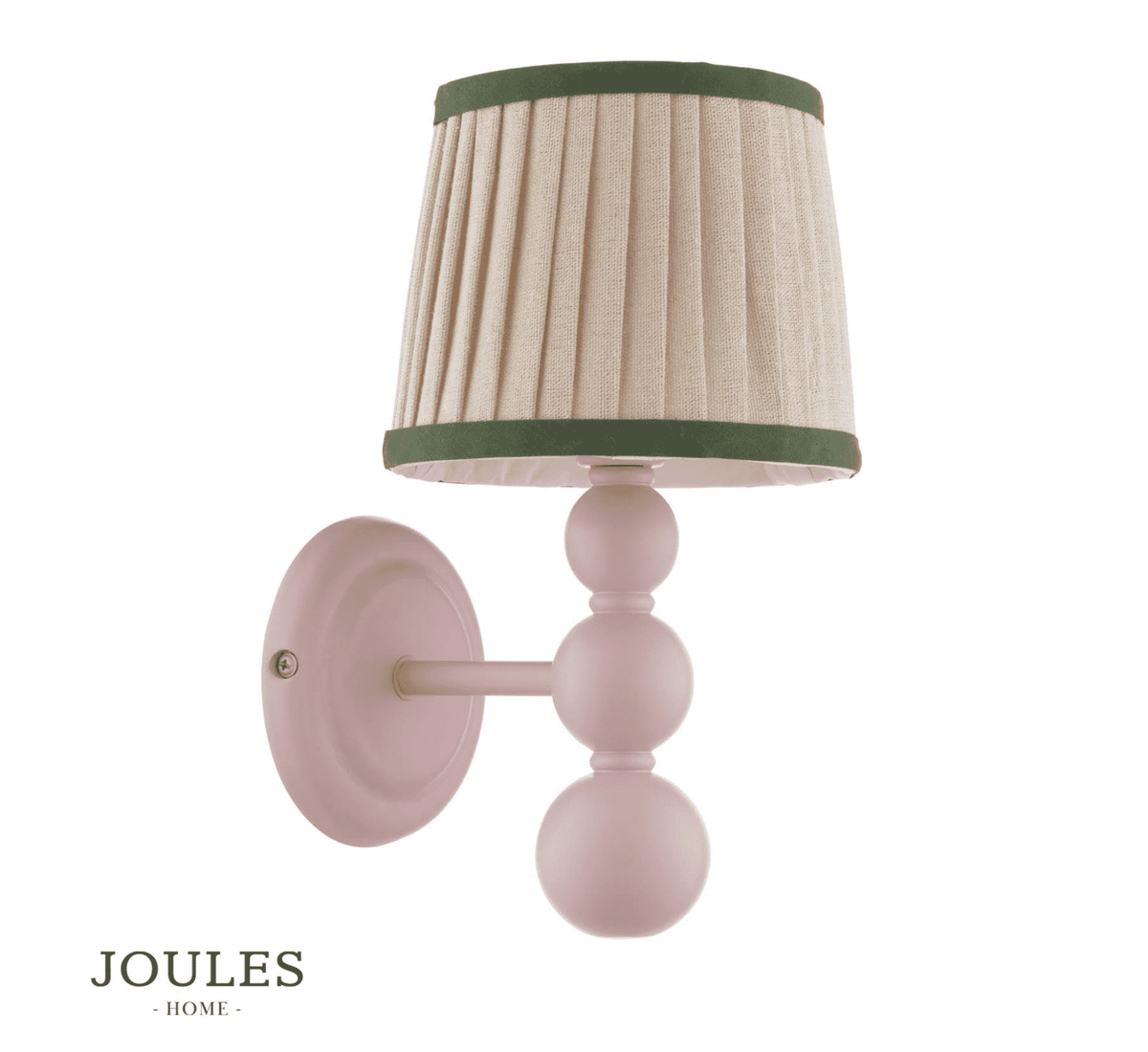 Joules Harewood Wall Light Matt Pink With Shade