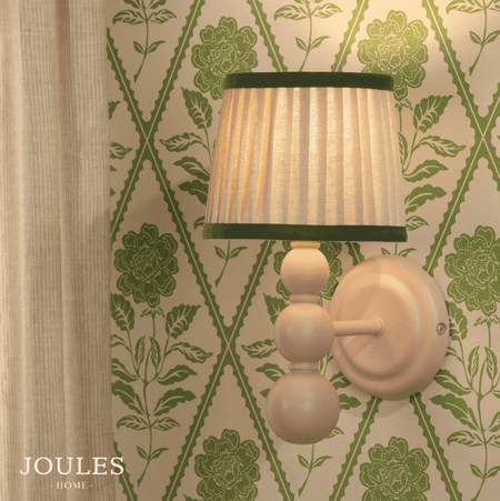 Joules Harewood Wall Light Matt Pink With Shade