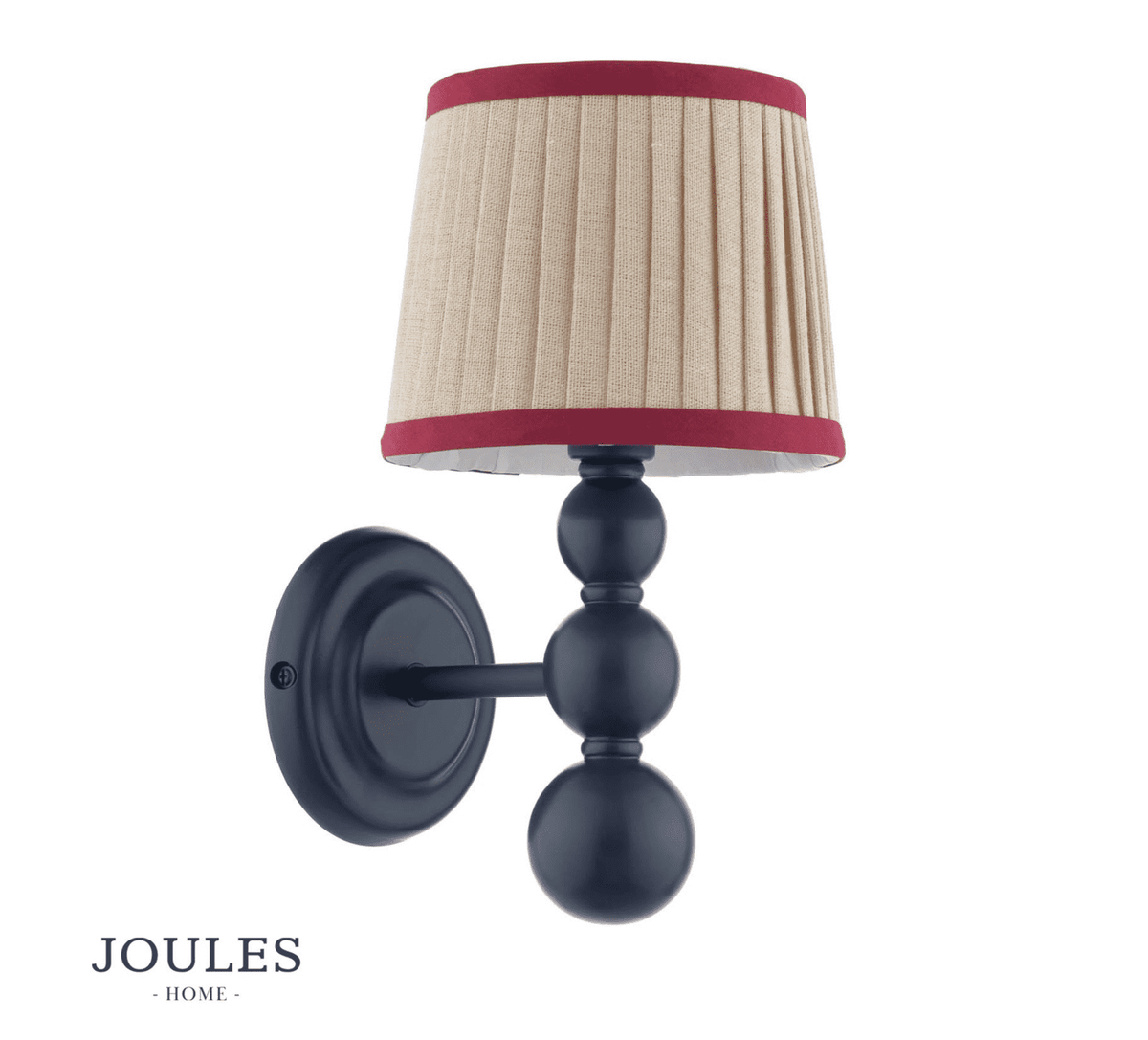 Joules Harewood Wall Light Matt Blue With Shade