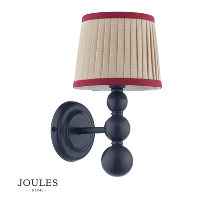 Joules Harewood Wall Light Matt Blue With Shade