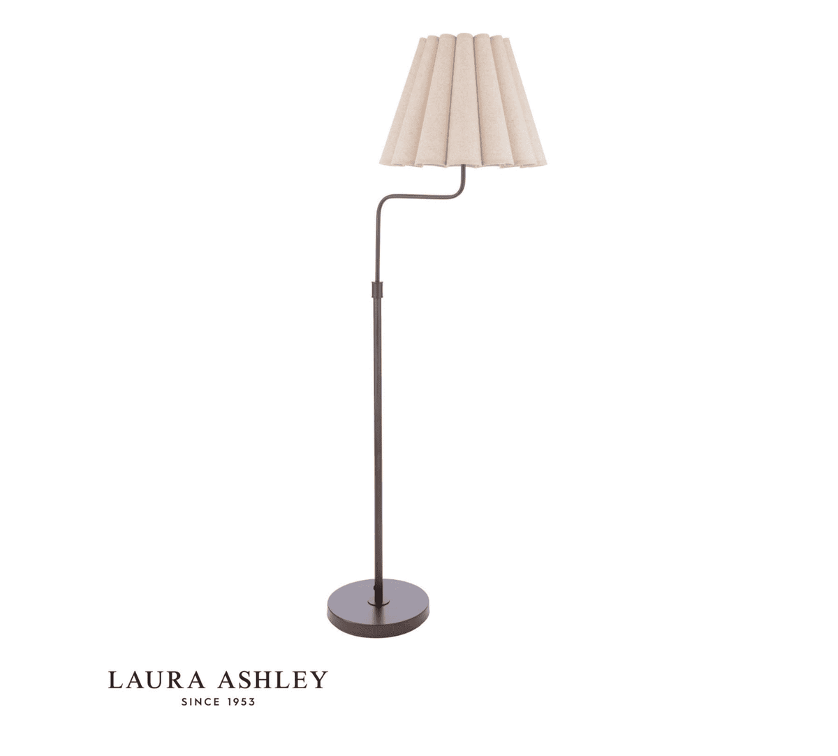 Laura Ashley Holwell Floor Lamp Antique Bronze With Shade
