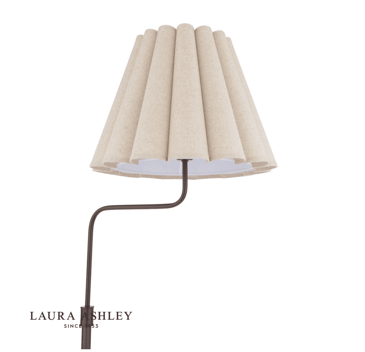 Laura Ashley Holwell Floor Lamp Antique Bronze With Shade