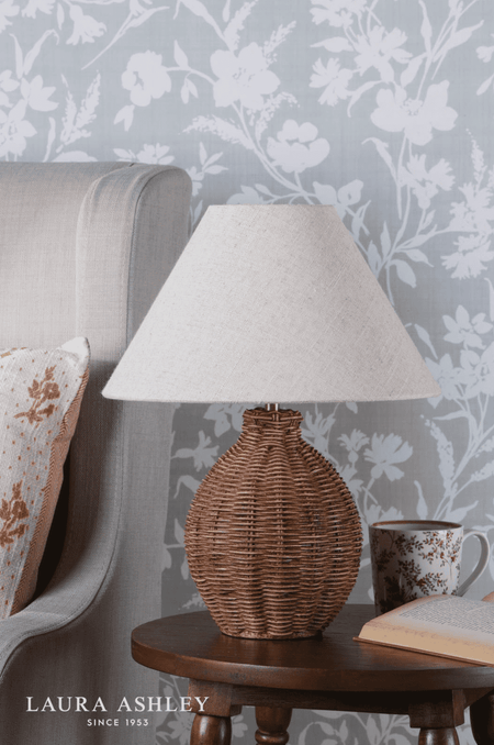 Laura Ashley Fernhill Table Lamp Antique Brown With Shade