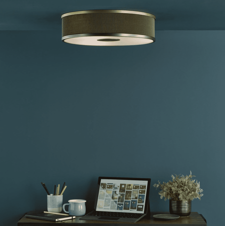 Alvaro 3 light flush Pendant Antique Bronze