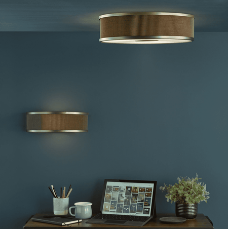 Alvaro 3 light flush Pendant Antique Bronze