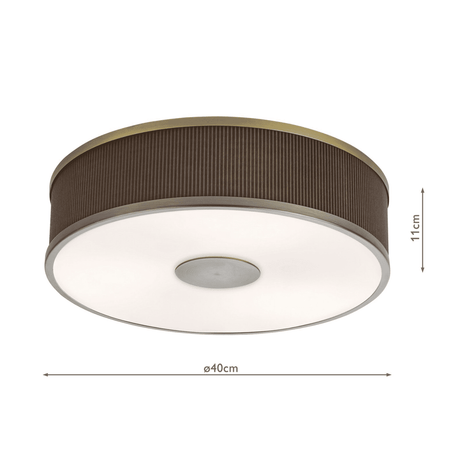 Alvaro 3 light flush Pendant Antique Bronze