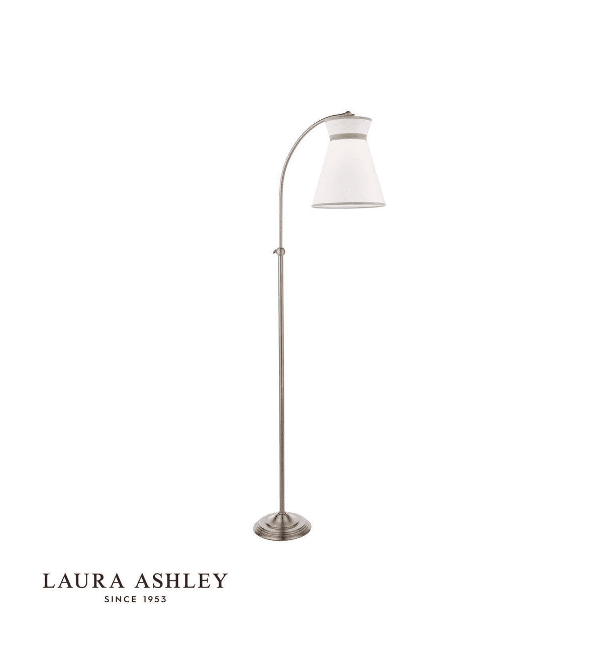 Laura Ashley Dearham Floor Lamp Antique Brass With Shade