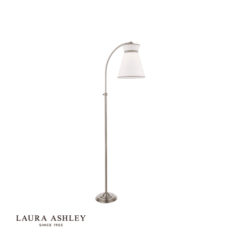 Laura Ashley Dearham Floor Lamp Antique Brass With Shade