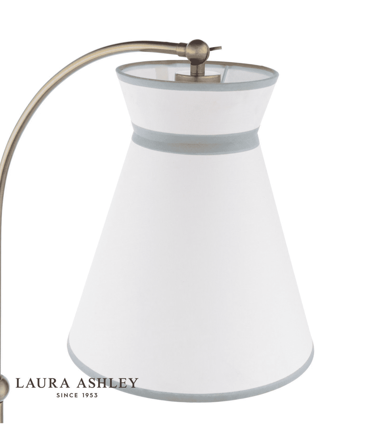 Laura Ashley Dearham Floor Lamp Antique Brass With Shade