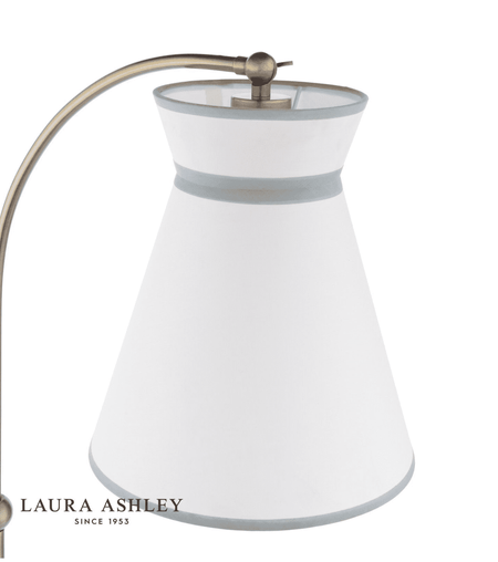 Laura Ashley Dearham Floor Lamp Antique Brass With Shade