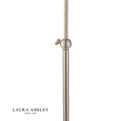 Laura Ashley Dearham Floor Lamp Antique Brass With Shade