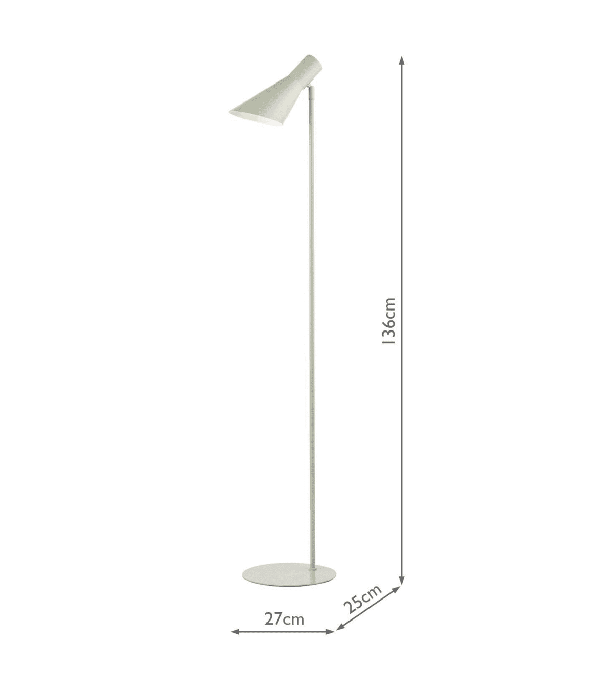 Zahira Task Floor Lamp Matt Green