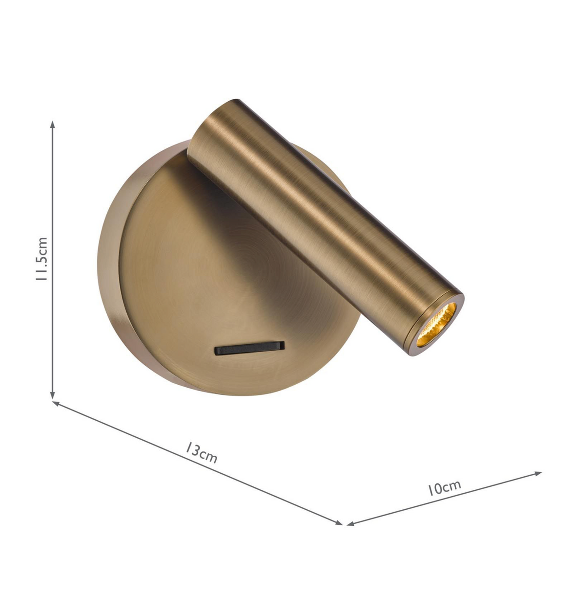 Itala Single Spotlight Antique Bronze LED