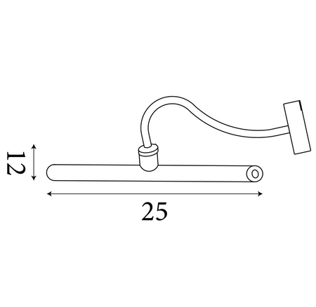 Vigo Rechargeable Picture Light Gold Metal
