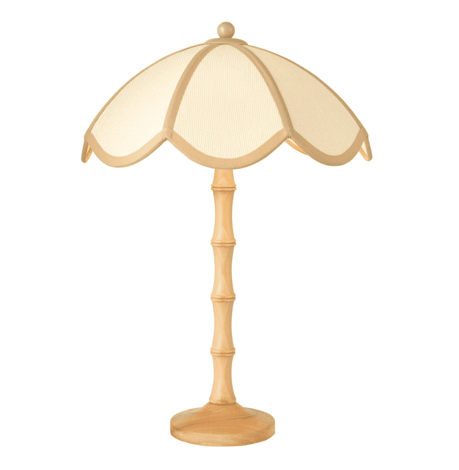 Giuliana 2LT Table Lamp - Wood with Rattan Shade