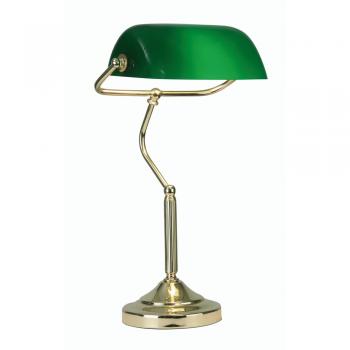 Tl 180 Pb Bankers Lamp Polished Brass