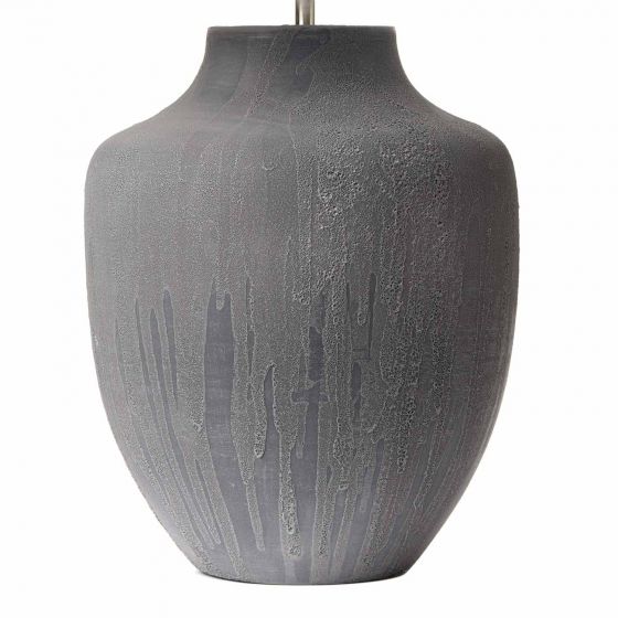 Udine Table Lamp Textured Grey Base Only