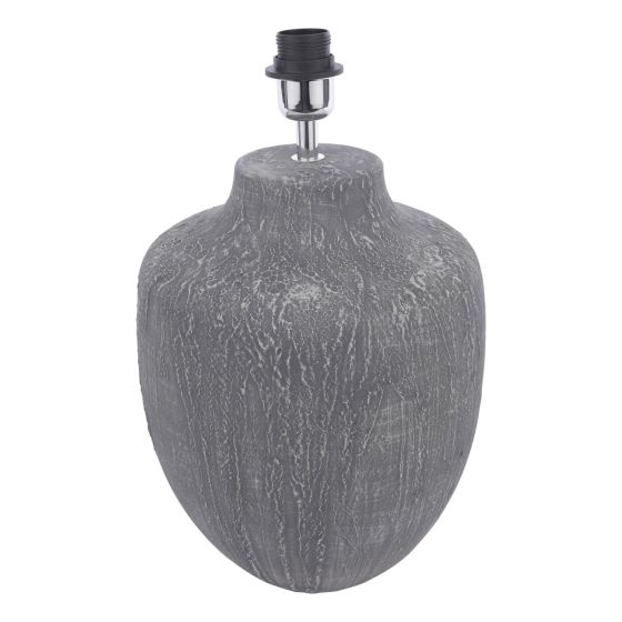 Udine Table Lamp Textured Grey Base Only