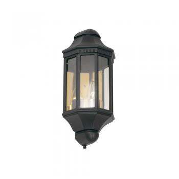 Westminster Wall Lantern Flush Black 60W