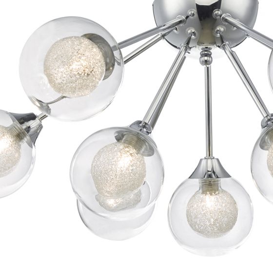 Zeke 9lt Semi Flush Polished Chrome