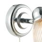 Cedric Bathroom Single Wall Spotlight Polished Chrome Glass IP44