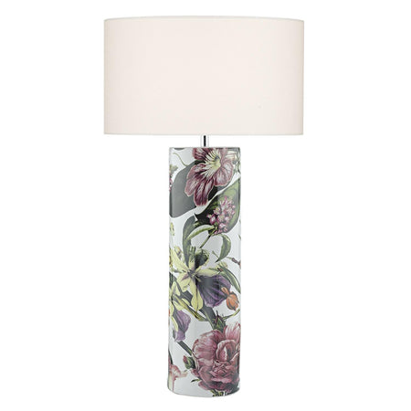 Elana Table Lamp Tropical Print Ceramic Base Only