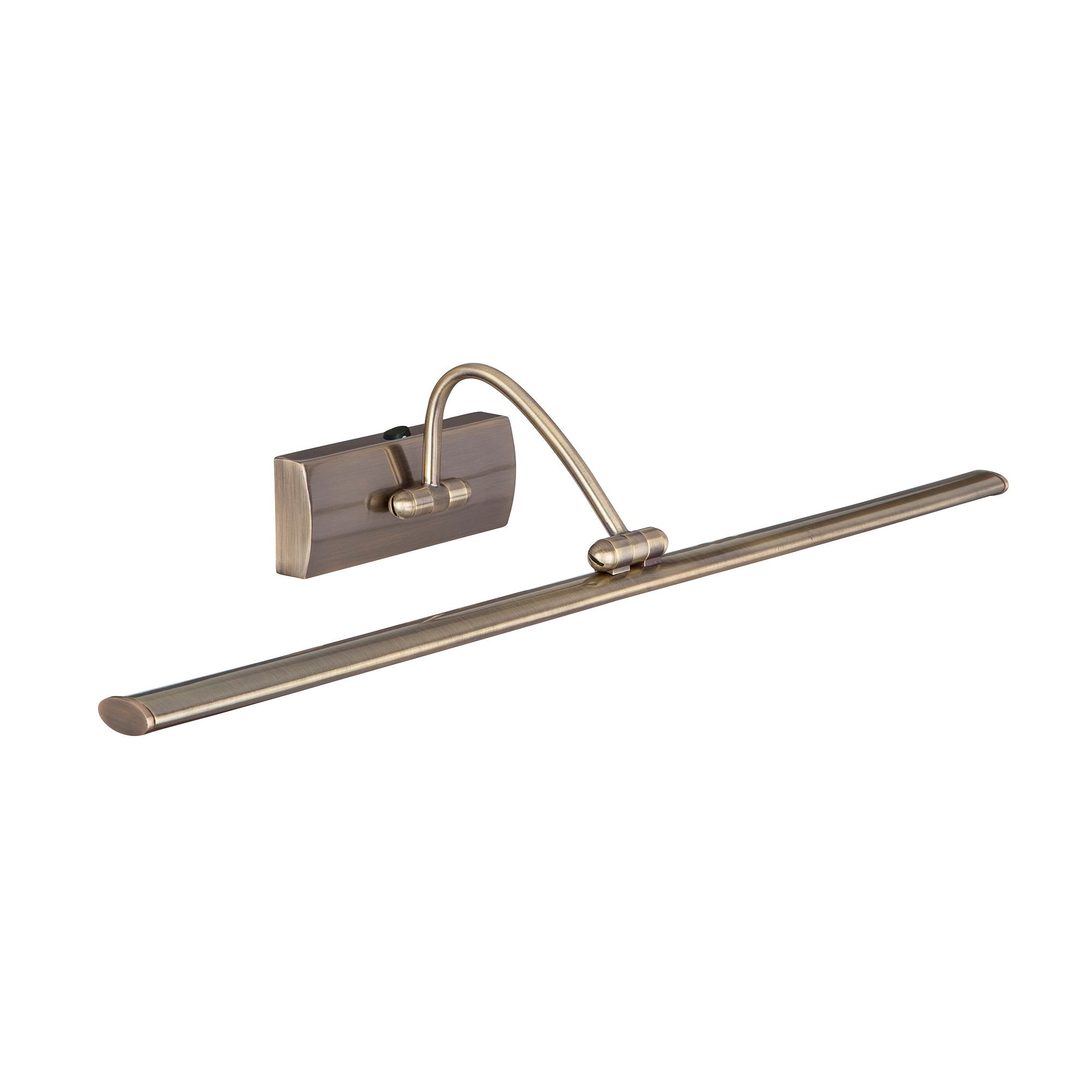 Barcelona Led Picture Light Wall - 51Xled, Antique Brass, Adjustable Head
