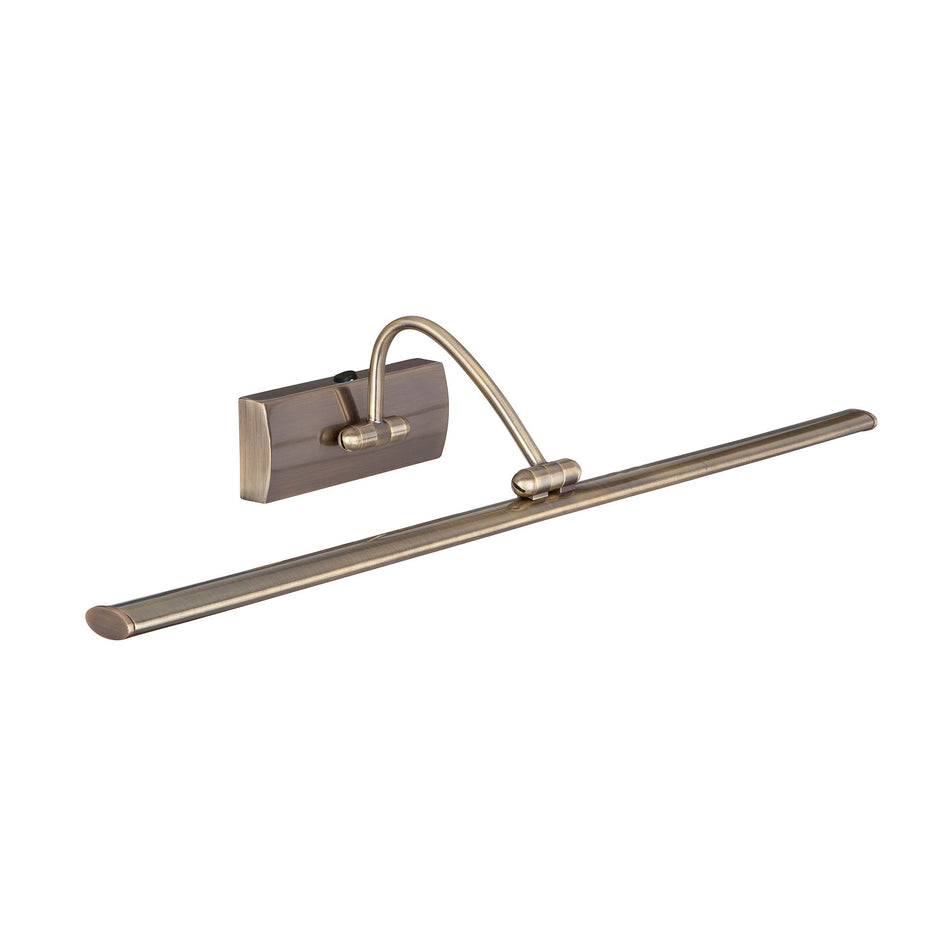 Barcelona Led Picture Light Wall - 51Xled, Antique Brass, Adjustable Head