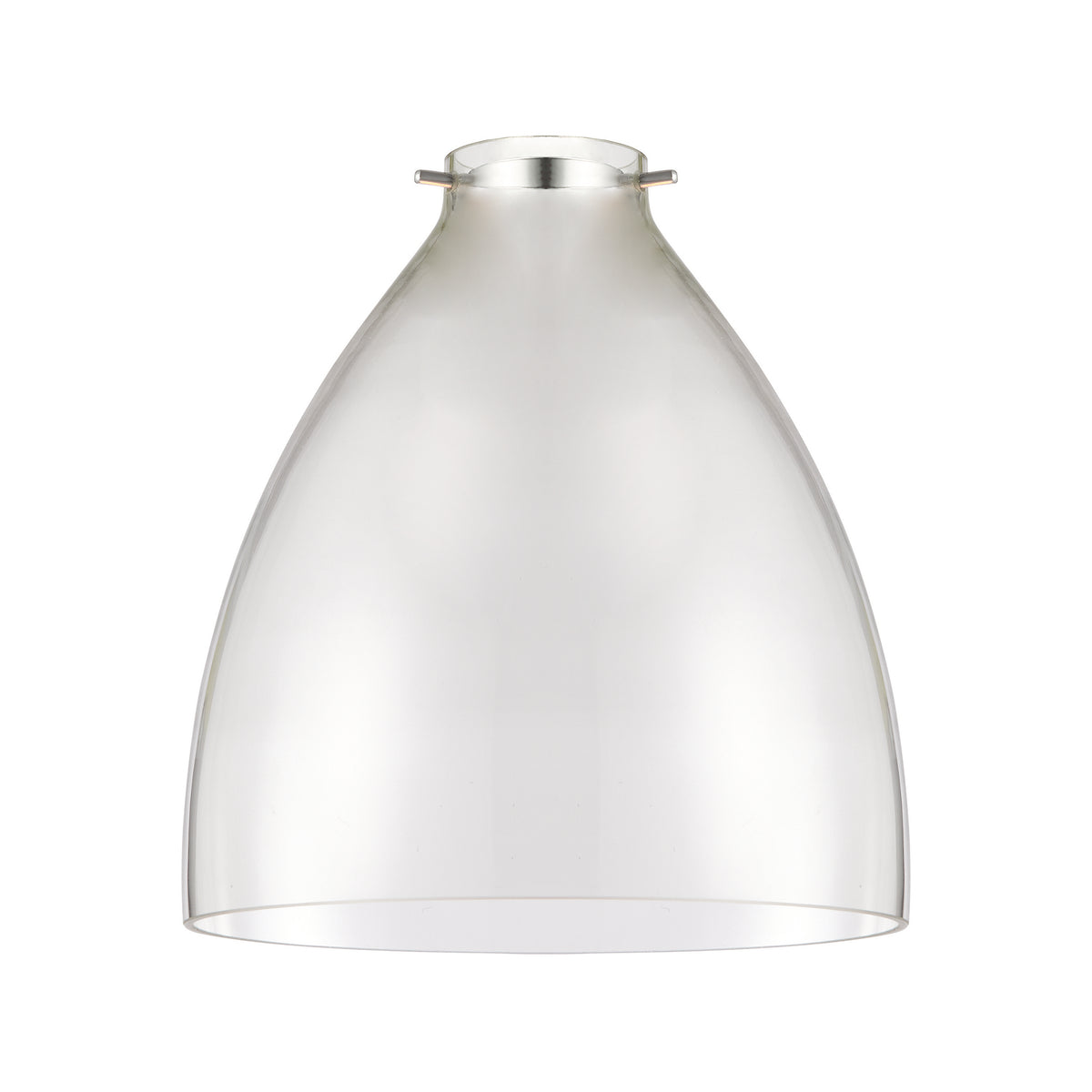 Elstow 1lt Pendant easyfit Clear glass & chrome plate