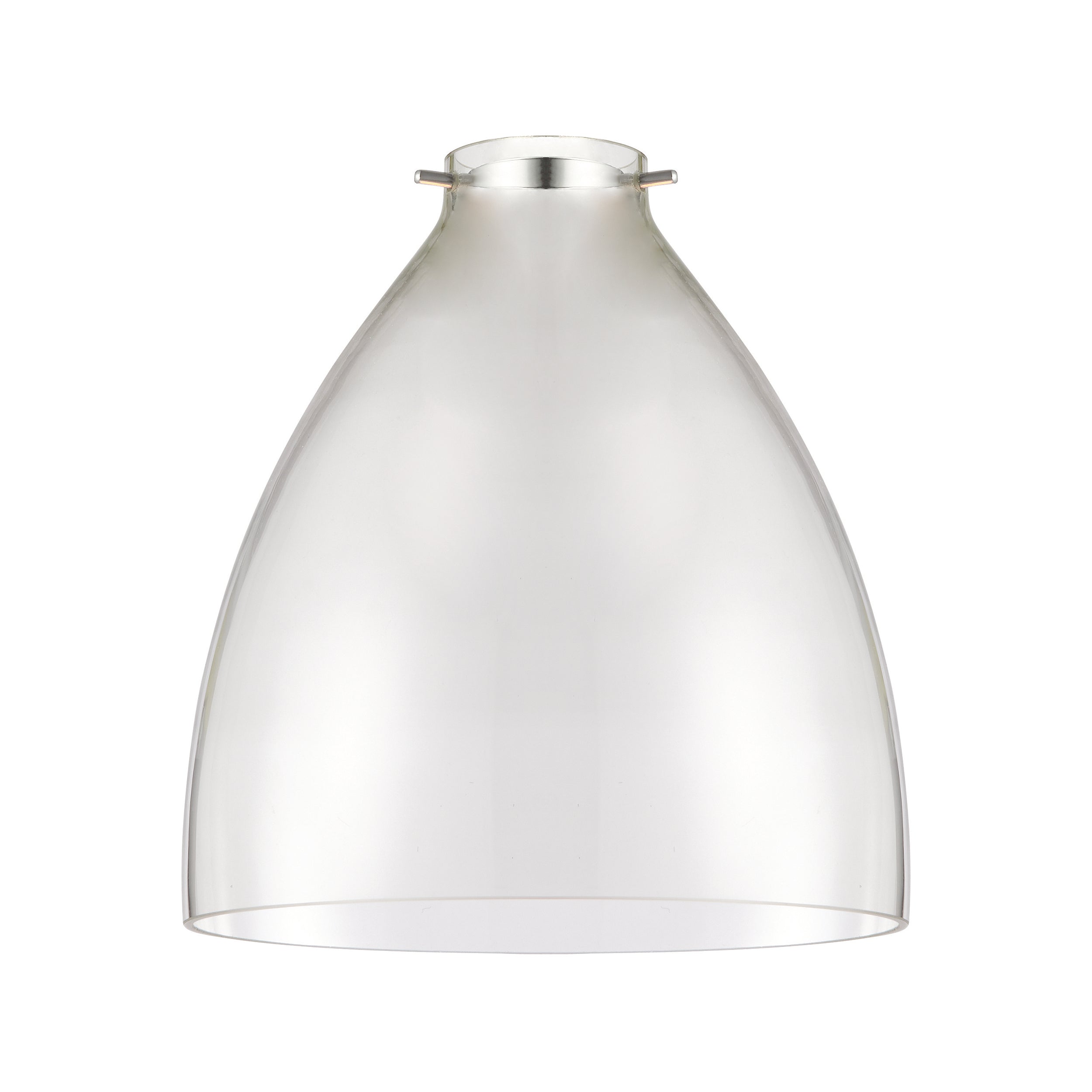 Elstow 1lt Pendant easyfit Clear glass & chrome plate