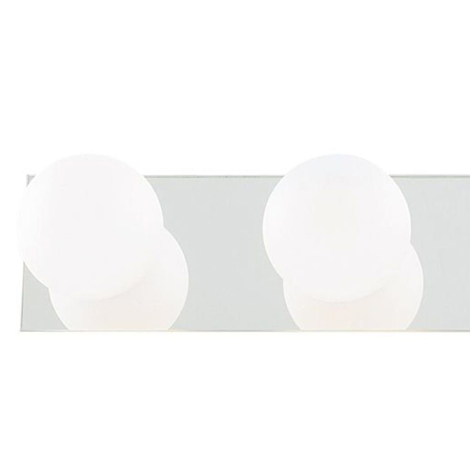 Global - Bathroom Ip44 G9 Led Globe 4 Lt Chrome Mirror Wall Light