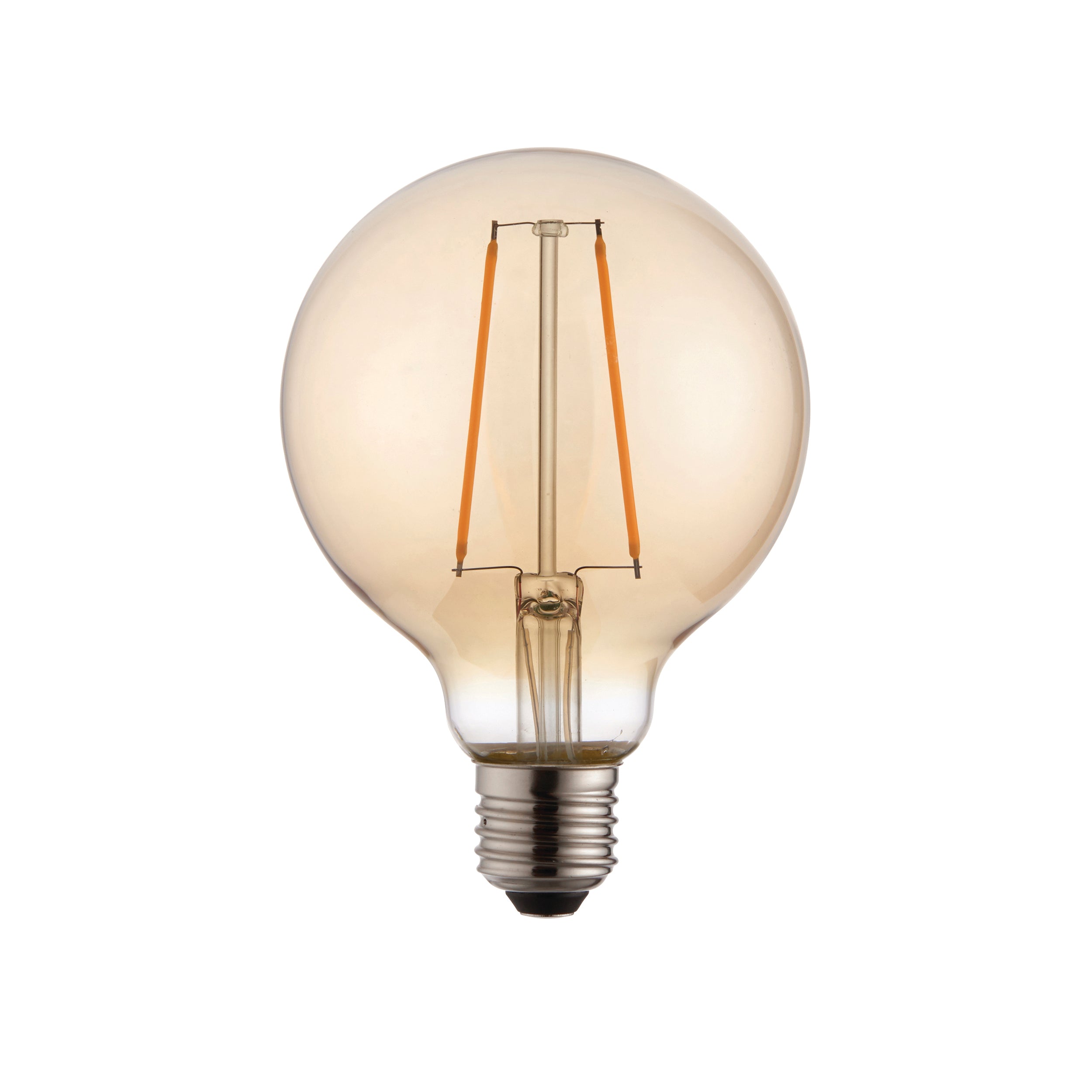 E27 LED filament globe 1lt Accessory Amber glass