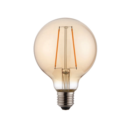 E27 LED filament globe 1lt Accessory Amber glass