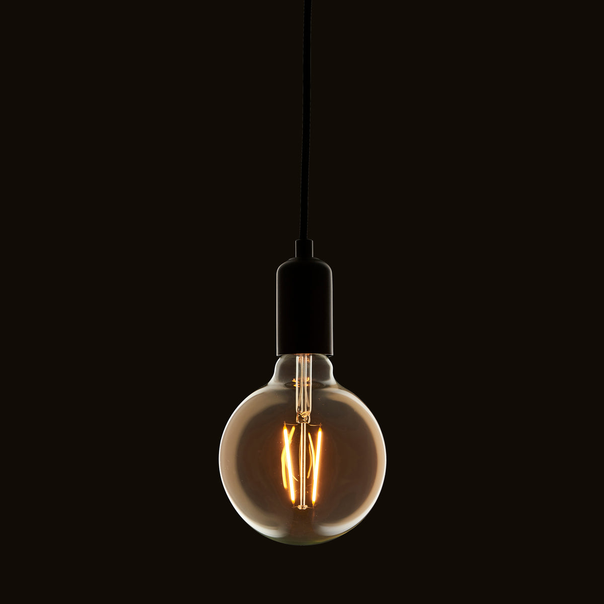 E27 LED filament globe 1lt Accessory Amber glass
