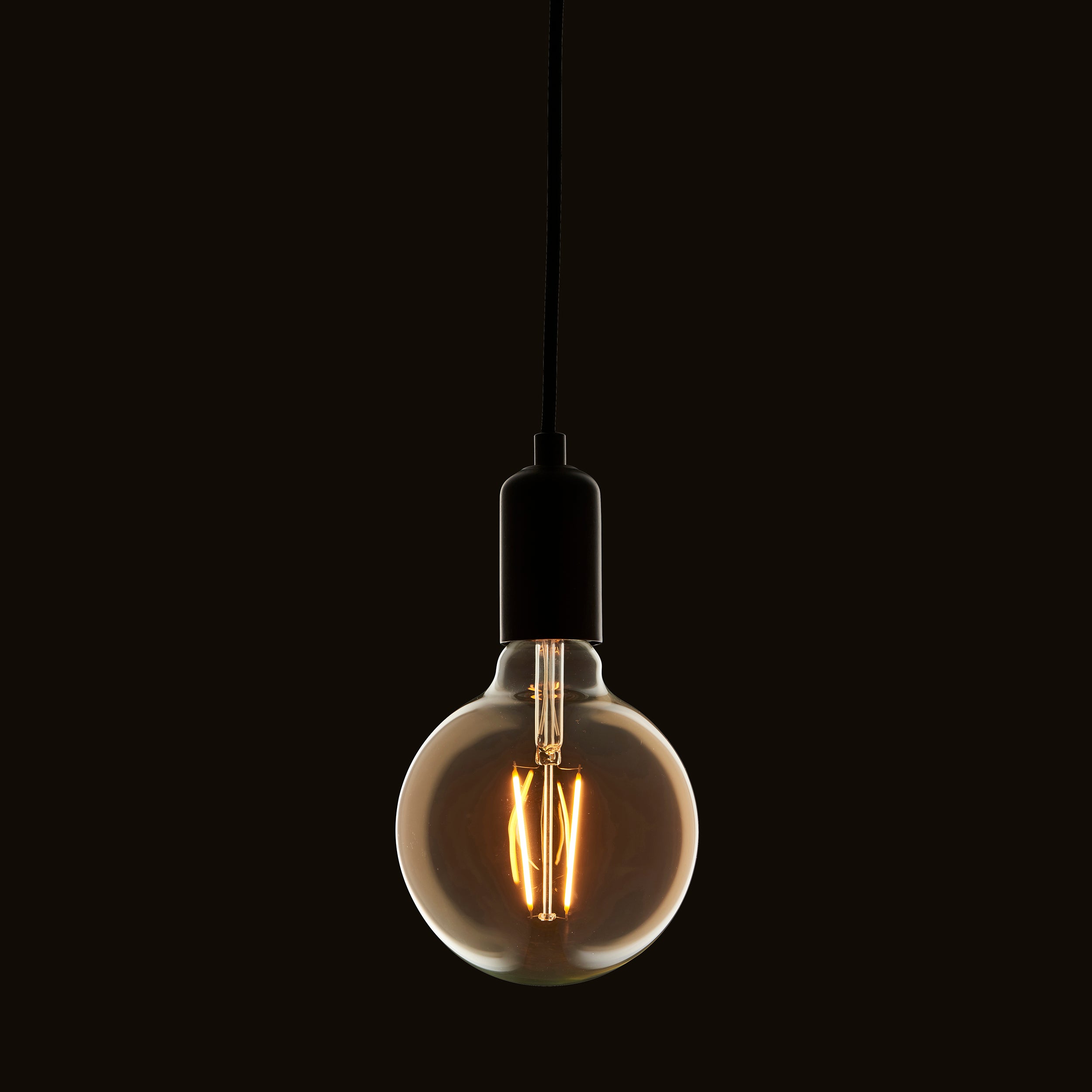 E27 LED filament globe 1lt Accessory Amber glass