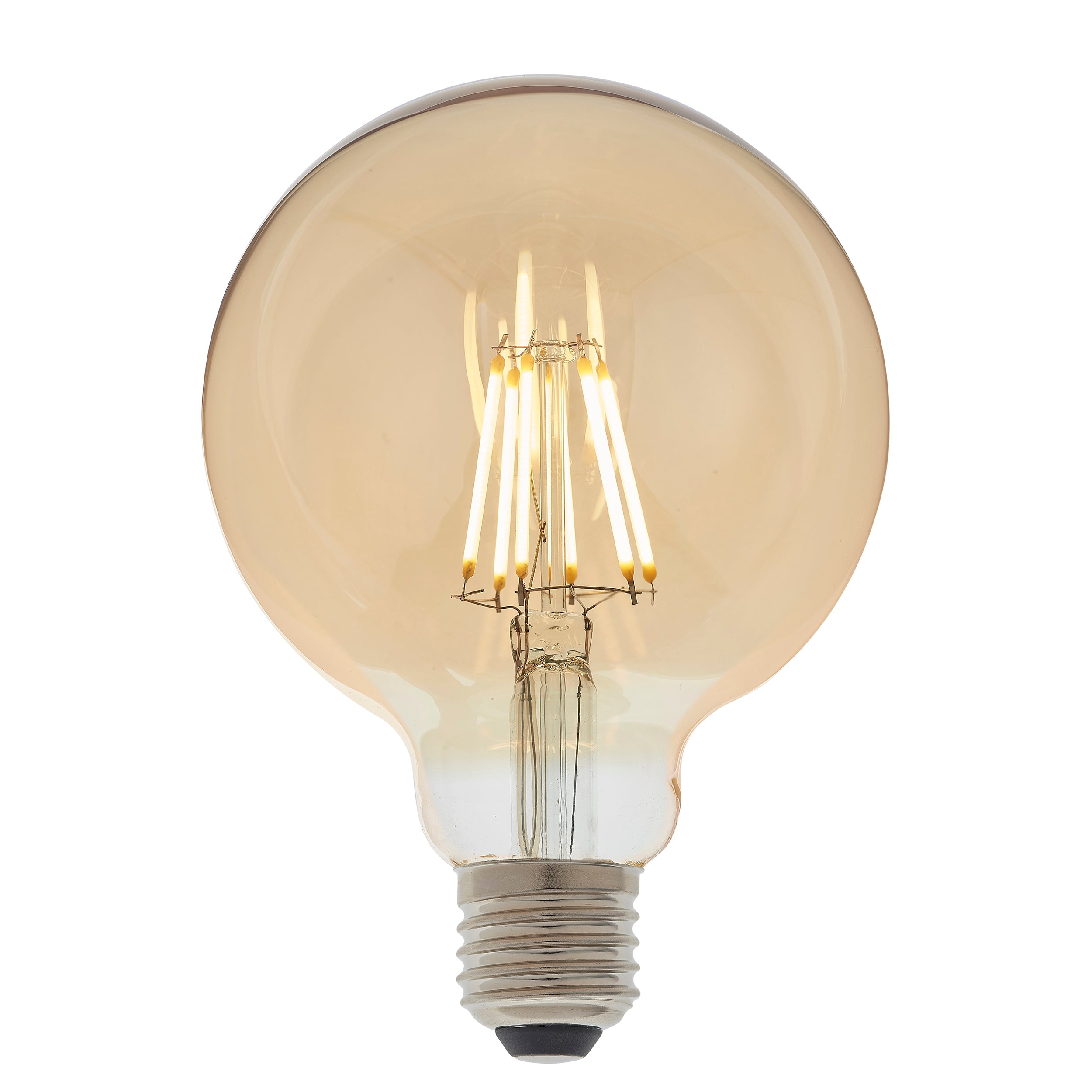 E27 LED filament globe 1lt Accessory Amber glass