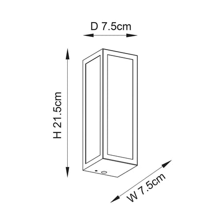 Newham 1lt Wall Chrome plate & clear ribbed glass