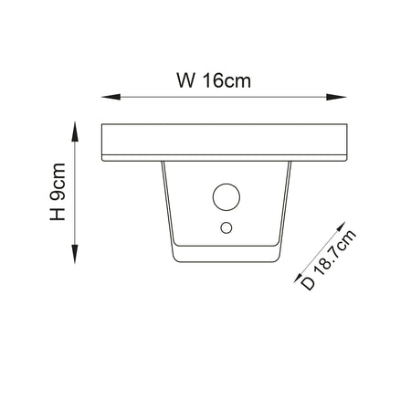 Ebro 1lt Wall Textured black & white pc