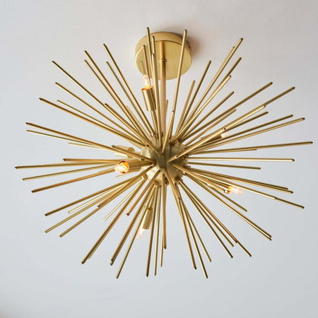 Orta 6lt Semi flush Satin brass plate