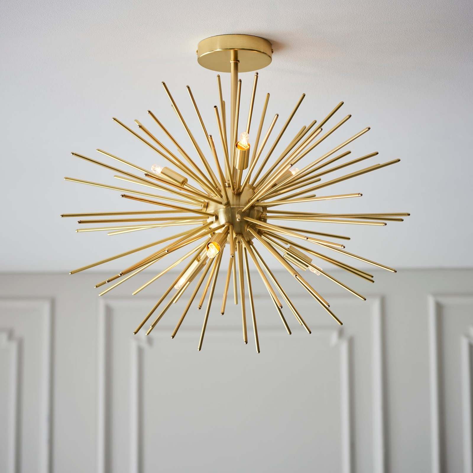 Orta 6lt Semi flush Satin brass plate