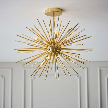 Orta 6lt Semi flush Satin brass plate