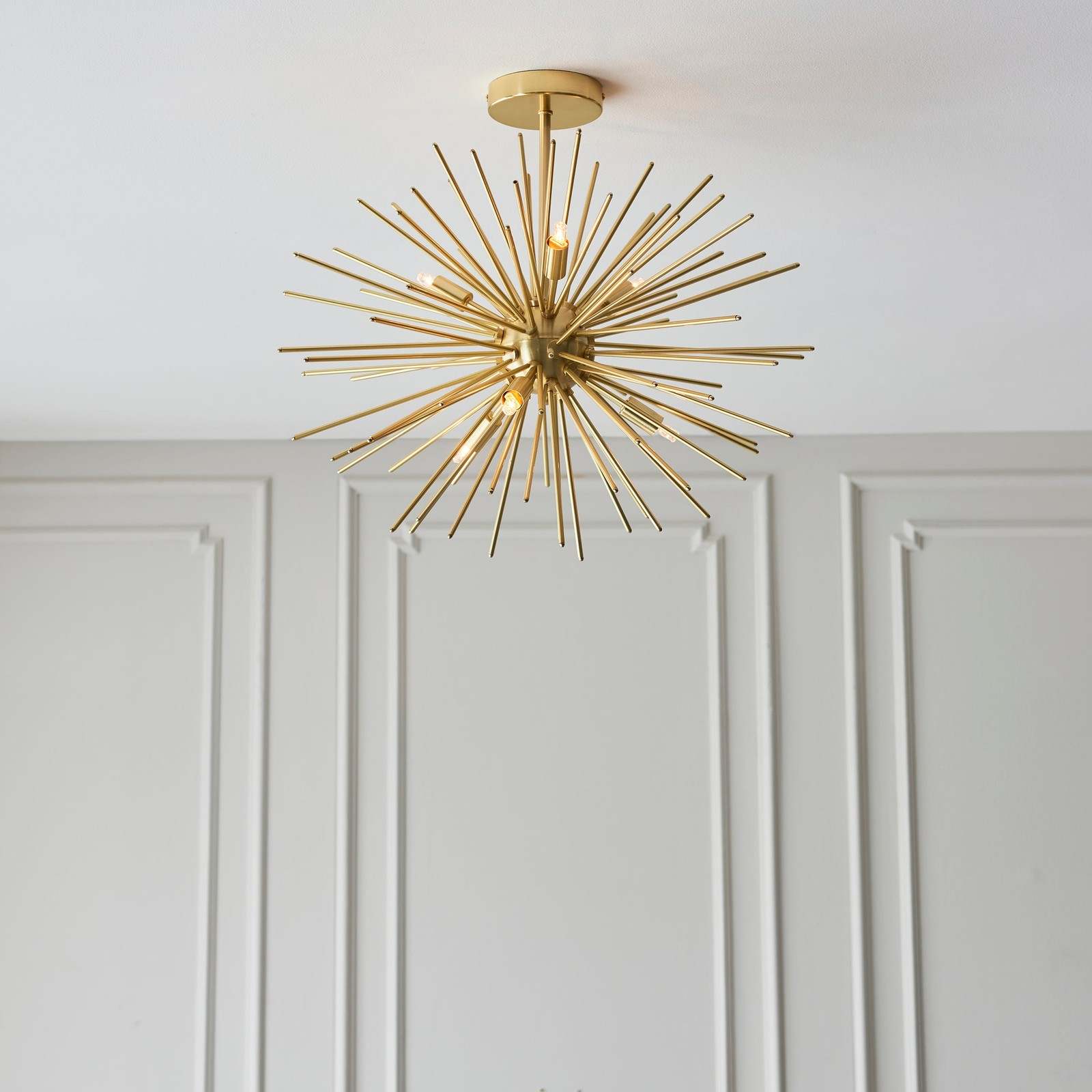 Orta 6lt Semi flush Satin brass plate
