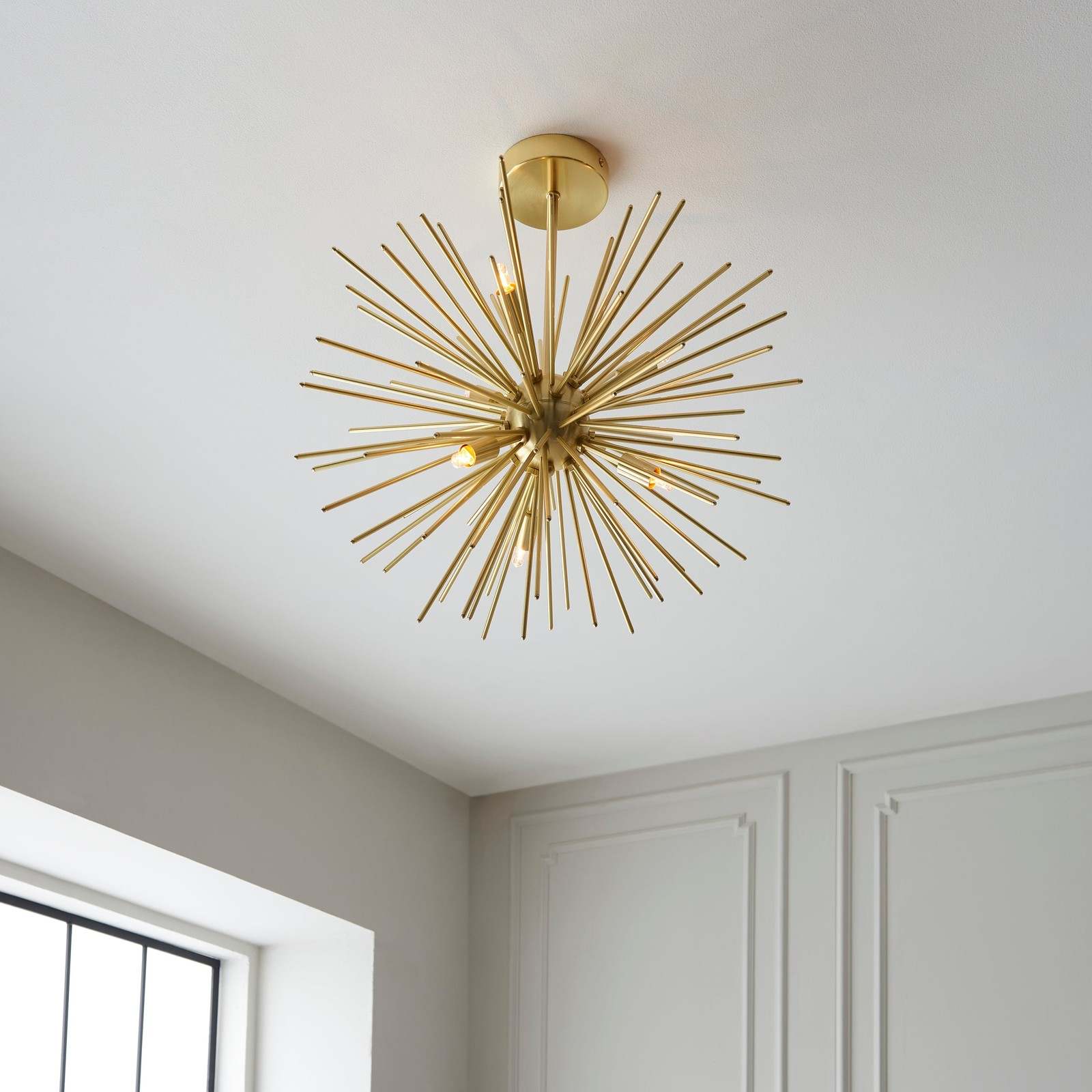 Orta 6lt Semi flush Satin brass plate