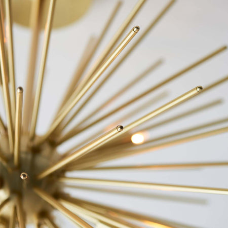 Orta 6lt Semi flush Satin brass plate