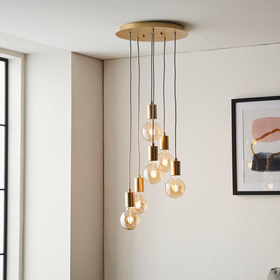 Studio 6lt Pendant Soft gold paint